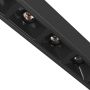 Luminaria LED de rejilla para carril estrecho 6W K3000 48V 100 mm Negra – foto 5