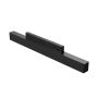 Luminaria LED de rejilla para carril estrecho 12W K3000 48V 196 mm Negra – foto 4