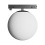 Luminaria LED tipo globo para carril estrecho 7W K3000 48V Ø100 mm Negra – foto 2