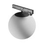 Luminaria LED tipo globo para carril estrecho 7W K3000 48V Ø100 mm Negra – foto 4