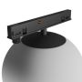 Luminaria LED tipo globo para carril estrecho 7W K3000 48V Ø100 mm Negra – foto 5