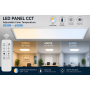 Panel LED de 120x30 cm | 40W | Temperatura de color regulable | 3000K-6000K | CRI90 | Control remoto | Sin parpadeo – foto 2