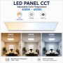 Panel LED de 60x30 cm | 24 W | Temperatura de color ajustable | 3000 K-6000 K | Sin parpadeo | Blanco – foto 2