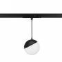 Lámpara colgante LED tipo globo para riel, 10W K3000/K4000, 48V, color negro. – foto 2
