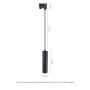 Lámpara colgante GU10 para carril trifásico Ø55 mm con cable de 1 m – Negro – foto 3