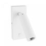 Aplique de pared con interruptor para lámpara LED MR11 – Esbelto – Blanco