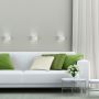 Aplique de pared G9 – ovalado – blanco – IP20 – 80×80×160 mm – sin bombilla – foto 2
