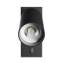 Aplique de pared GU10 – redondo – negro – con interruptor – IP20 – 55×100 mm – sin bombilla – foto 4