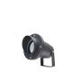 Foco de jardín con pica GU10 – Aluminio – Negro – IP65 – Orientable – 98 x 185 mm
