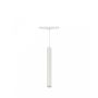 Lámpara colgante LED para riel, 12W CCT, 48V, Ø40 mm, regulable, color blanco.
