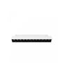 Luminaria LED de rejilla para carril, 12W CCT 48V, 220 mm, regulable, blanca.