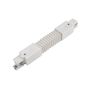 Conector de riel flexible de 3 fases blanco