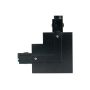 Conector de riel de 3 fases derecho negro – foto 3