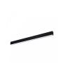 Luminaria lineal LED de 112 cm, color negro, 36 W, estilo moderno.