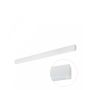 Luminaria lineal LED de 112 cm, blanca, 36 W, moderna, con sensor.
