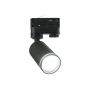 Foco LED en Riel 3 Fases Diseño Negro con Spot GU10