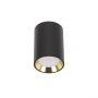 LED Spot Mini GU10 Surface-Mounted Black Round 70x100mm IP20