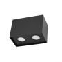 LED Spot 2xGU10 Surface-Mounted Rectangle Black IP20 97x185x125mm regulated eye
