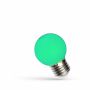 Lámpara Led verde con casquillo E27 1 Watt