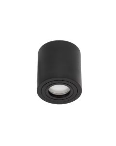 Foco LED para GU10 de superficie redondo IP65 Negro