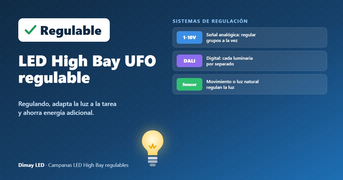 Infografía: LED High Bay UFO regulable