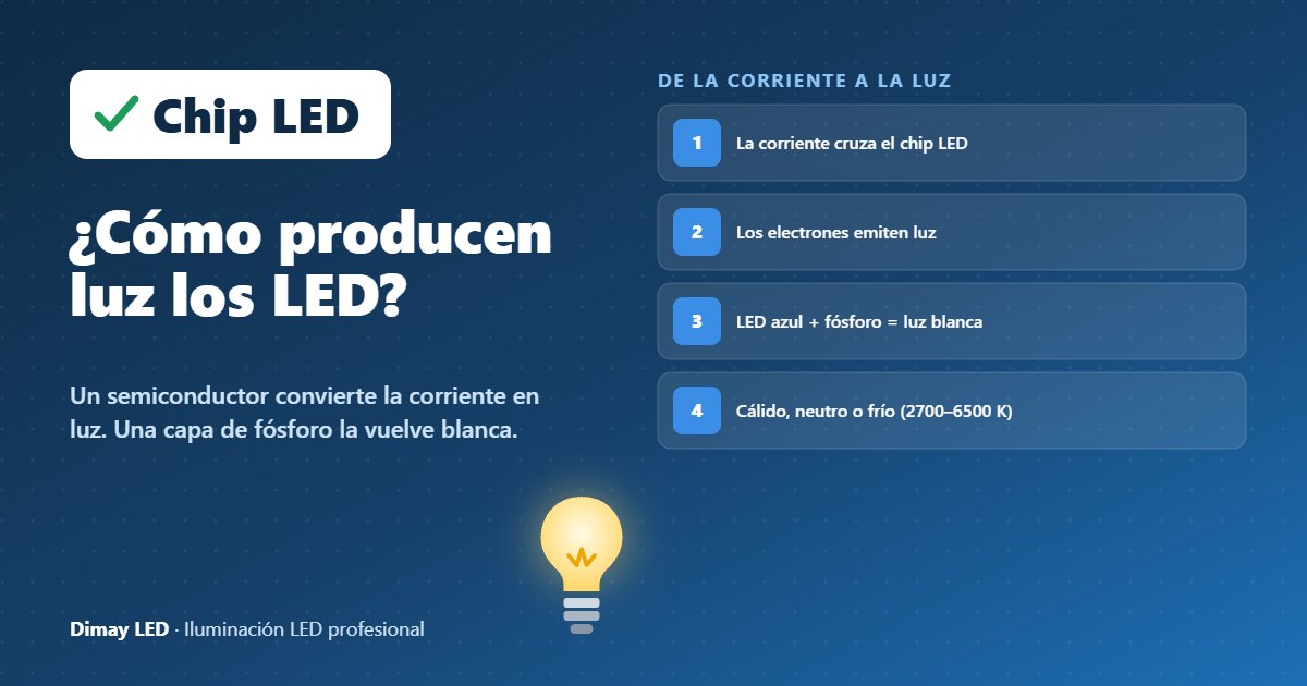 Infografía: ¿Cómo producen luz los LED?