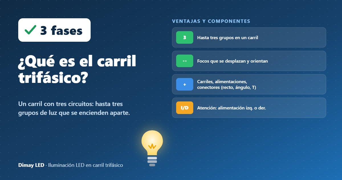 Infografía: ¿Qué es la iluminación en carril trifásico?