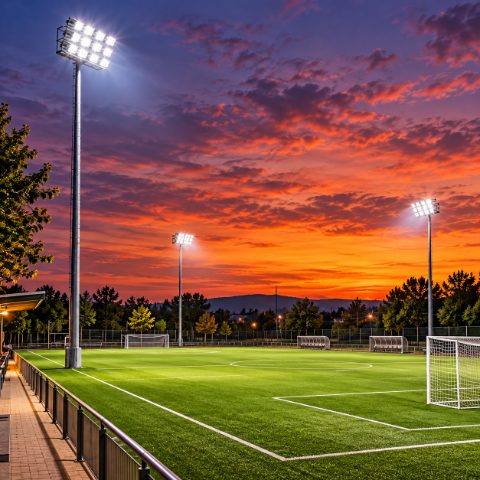 Iluminación LED para campos deportivos